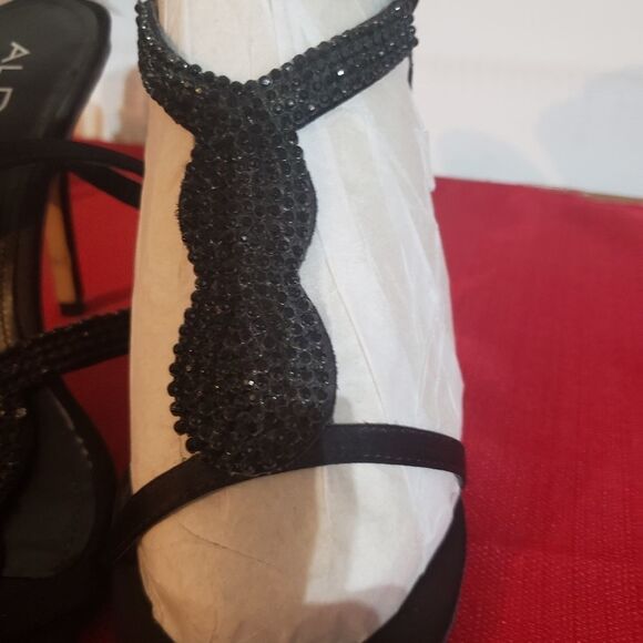 ALDO Satin Jeweled Evening Sandal - Picture 2 of 12